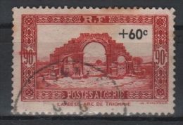 Variétè D´Algérie Oblitéré N° 167  " Le Chiffre 90 De Gauche Est Barré D'un Petit Trait Rouge " - Used Stamps