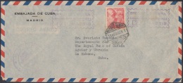 1952-H-37 (LG203) ESPAÑA SPAIN 1952. SOBRE CONSULAR DE LA EMBAJADA DE CUBA EN ESPAÑA. FRANQUICIA CONSULAR - Storia Postale