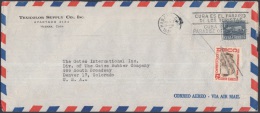 1955-H-35 (LG142) CUBA 1955. LICEO CUBANO TAMPA. SOBRE CON LA MARCA CUBA ES EL PARAISO DE LOS TURISTAS A US. - Lettres & Documents