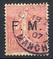 FRANCE 1901 Y&T OBL FM 4 - Militärische Franchisemarken