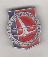 USSR Russia Old Sport Pin Badge - RSFSR Diving Federation - Plongée