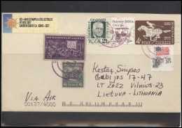 USA 101 Cover Air Mail Postal History Personalities Flag Stamped Stationery Horses Motion Pictures - Postal History