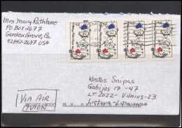 USA 105 Cover Air Mail Postal History Children Art - Marcophilie