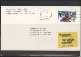 USA 117 Cover Air Mail Postal History Personalities Women Aviation Pilot - Postal History