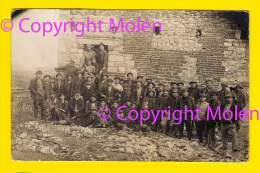 Rare CARTE PHOTO TRAVAILLEURS ETTERBEEK FOTOKAART OMER MEIRE 1 GUIDE & 1 ESCADRON ? 1914-18 GUERRE WW1 ? 2809 - Etterbeek