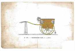 GRAVURE CHARRETTE A BRAS ATTELAGE LA GOVERNESS-CAR N°591 A 4 PLACES COULEUR - Other Plans