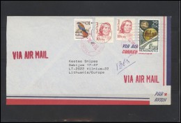 USA 123 Cover Air Mail Postal History Personalities Indians Birds Fauna Numismatics - Postal History