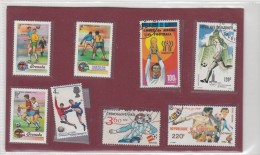 Tematica  Calcio. 8  Stamps Used - Gebruikt