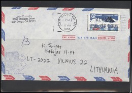 USA 129 Cover Air Mail Postal History Antarctic Treaty - Marcophilie