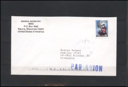 USA 133 Cover Air Mail Postal History Personalities Aviation - Marcofilia