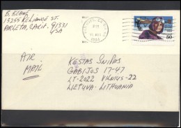 USA 142 Cover Air Mail Postal History Personalities Aviation Pilot Women - Marcophilie