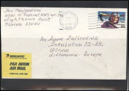 USA 144 Cover Air Mail Postal History Aviation Pilot Personalities Women - Marcofilia