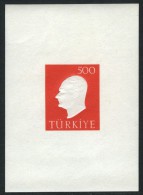 TURKEY 1959 (**) - Mi. 1693 (BL-9), Embossed Portrait Of ATATÜRK - Blocks & Sheetlets