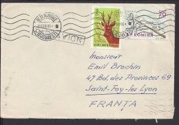 ROUMANIE - 1966 -  ENVELOPPE DE BUCAREST A DESTINATION DE SAINTE FOY-LES-LYON - FR - - Marcophilie