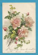 CPA Fantaisie Fleurs Roses Illustrateur Catharina KLEIN - Klein, Catharina
