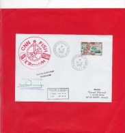 Pli De Terre ADELIE Avec 1 Valeur Et Cachet Rond ( CNN - FISH ) + Signature Du Commandant De L'ASTROLABE ) - Covers & Documents