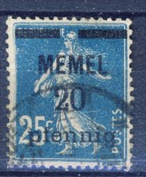 #K2469. French Memel Issue 1920. Michel 20. Used. - Usati