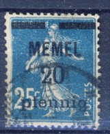#K2469. French Memel Issue 1920. Michel 20. Used. - Oblitérés