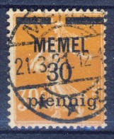 #K2470. French Memel Issue 1920. Michel 21. Used. - Used Stamps