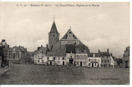 62 SAMER - La Grand'Place, L'Eglise Et La Mairie - Samer