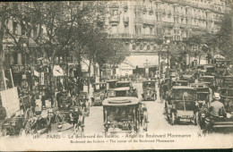 PARIS Bd Des Italiens  Animé,  Fiacre, Voitures - Taxis & Fiacres