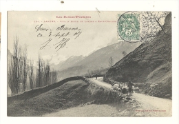Cp, 64, Laruns, Vieille Route  De Laruns à Eaux Chaudes, Berger Avec Ses Moutons, Voyagée - Laruns