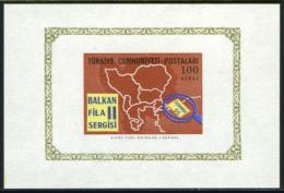 TURKEY 1966 (**) - Mi. 2014 (BL-12), "Balkanfila II" Stamp Exhibition - Blocks & Sheetlets