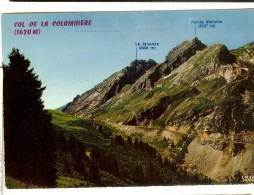1939 Iris - Route Du Col De La Colomùbière Enquittant Le Chalet-hotel, La Descente...Flamme Le Grand Bornand + Marianne - Andere & Zonder Classificatie