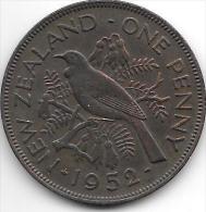 *new Zealand 1 Penny 1952  Km 21  Xf+ !!! - Nieuw-Zeeland