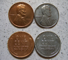 USA 2 X One Cent Lincoln 1953,1943 Schön    (A59) - 1909-1958: Lincoln, Wheat Ears Reverse