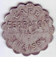 Monnaie De Nécessité - LOIRE 42 - Fraisse. Café FERRATON Fils. 12 1/2 C - - Monetary / Of Necessity