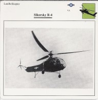 Helikopter.- Sikorsky R-4 - VS. Verenigde Staten. USA. 2 Scans. Hélicoptère. Helicopter. - Hélicoptères