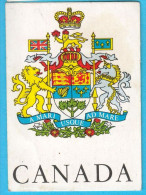 PANINI OLYMPIC GAMES MONTREAL 76 - No. 96 CANADA COAT OF ARMS  (Yugoslavian Edition) Juex Olympiques 1976 - Trading-Karten