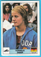 PANINI OLYMPIC GAMES MONTREAL 76 - No. 248 KORNELIA ENDER Swimming Germany (Yugoslavian Edition) Juex Olympiques 1976 - Natación