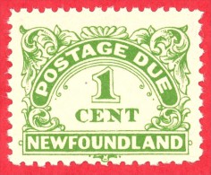 Canada Newfoundland # J1 - 1 Cent - Mint N/H F/VF - Dated  1939 - Postage Due /  Affranchissement  Dû - Einde V/d Catalogus (Back Of Book)