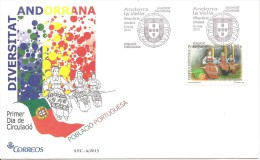 Andorra Española - Sobre Primer Día-FDC Yvert 392 - Lettres & Documents
