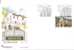 Andorra Española - Sobre Primer Día-FDC Yvert 393 - Covers & Documents