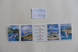 Polynésie Française :Bande  N° 556 /559  Neuve - Blocchi & Foglietti