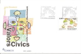 Andorra Española - Sobre Primer Día-FDC Yvert 395 - Briefe U. Dokumente