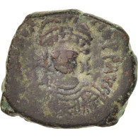 Monnaie, Maurice Tibère, Demi-Follis, Thessalonique, TTB, Cuivre, Sear:509 - Byzantines