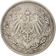 Monnaie, GERMANY - EMPIRE, 1/2 Mark, 1906, Munich, TTB, Argent, KM:17 - 1/2 Mark