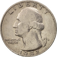 Monnaie, États-Unis, Washington Quarter, Quarter, 1982, U.S. Mint - 1932-1998: Washington