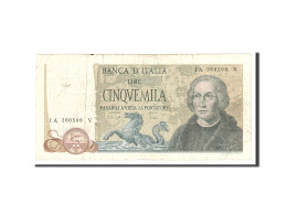 Billet, Italie, 5000 Lire, 1968, 1968-01-04, KM:98b, TB - 5000 Lire