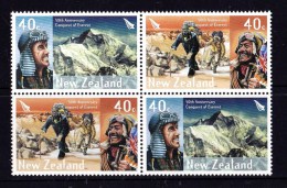 New Zealand 2003 Conquest Of Everest Block Of 4 MNH - - Ungebraucht