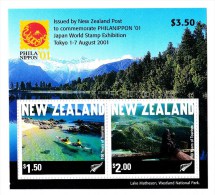 New Zealand 2001 PHILANIPPON '01 Exhibition Tourism Minisheet MNH - Ungebraucht