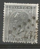 17  Obl  LCV 25  Fond Empaté - 1865-1866 Profile Left