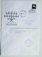 Cover Sent From Lithuania 1996 Special Cancel Medininkai Coat Of Arms - Litouwen