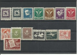 BULGARIA AEREO YVERT 37/50  MH  * - Airmail