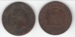 **** 2 CENTIMES 1856 B ROUEN - NAPOLEON III - TETE NUE **** EN ACHAT IMMEDIAT !!! - 2 Centimes