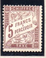 FRANCE : Taxe N° 27 (*) - 1859-1959 Postfris